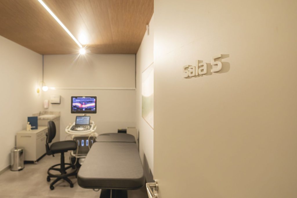 Sala de exames climatizada da Corius